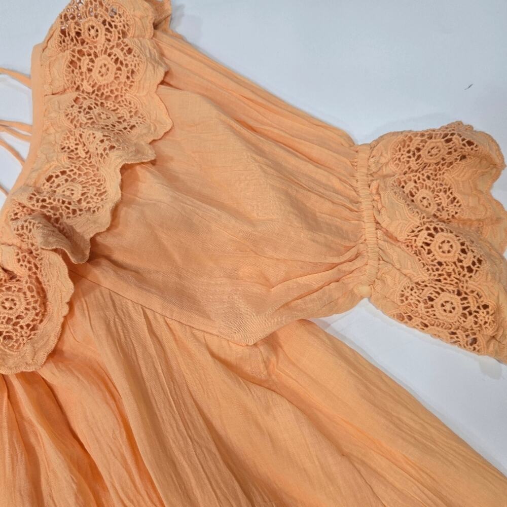 Tularosa Crawford Dress in Cantaloupe Orange XS - Picture 5 of 12